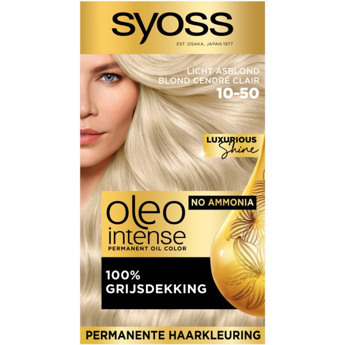 Syoss Oleo Intense Haarverf 10-50 Licht Asblond